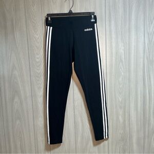 Adidas Women’s Black And White 3 Stripe Leggings Size Small